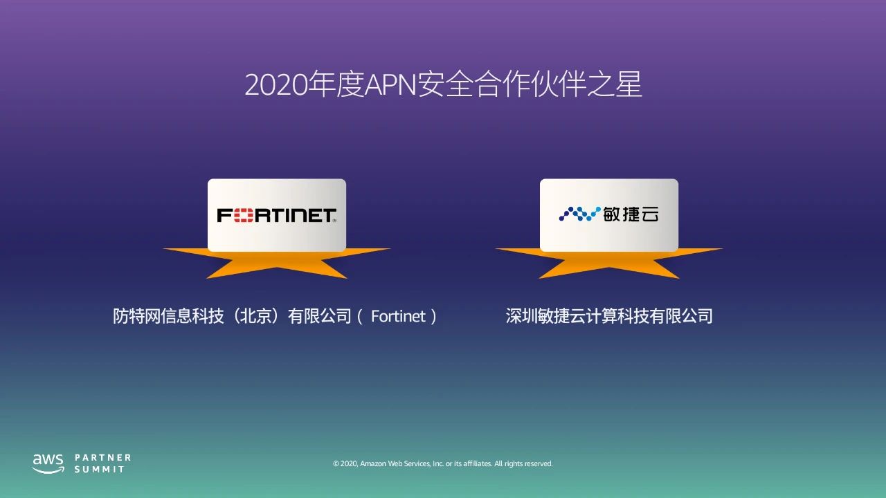 2020 年度 APN 安全合作伙伴之星